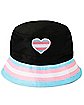 Transgender Pride Heart Bucket Hat