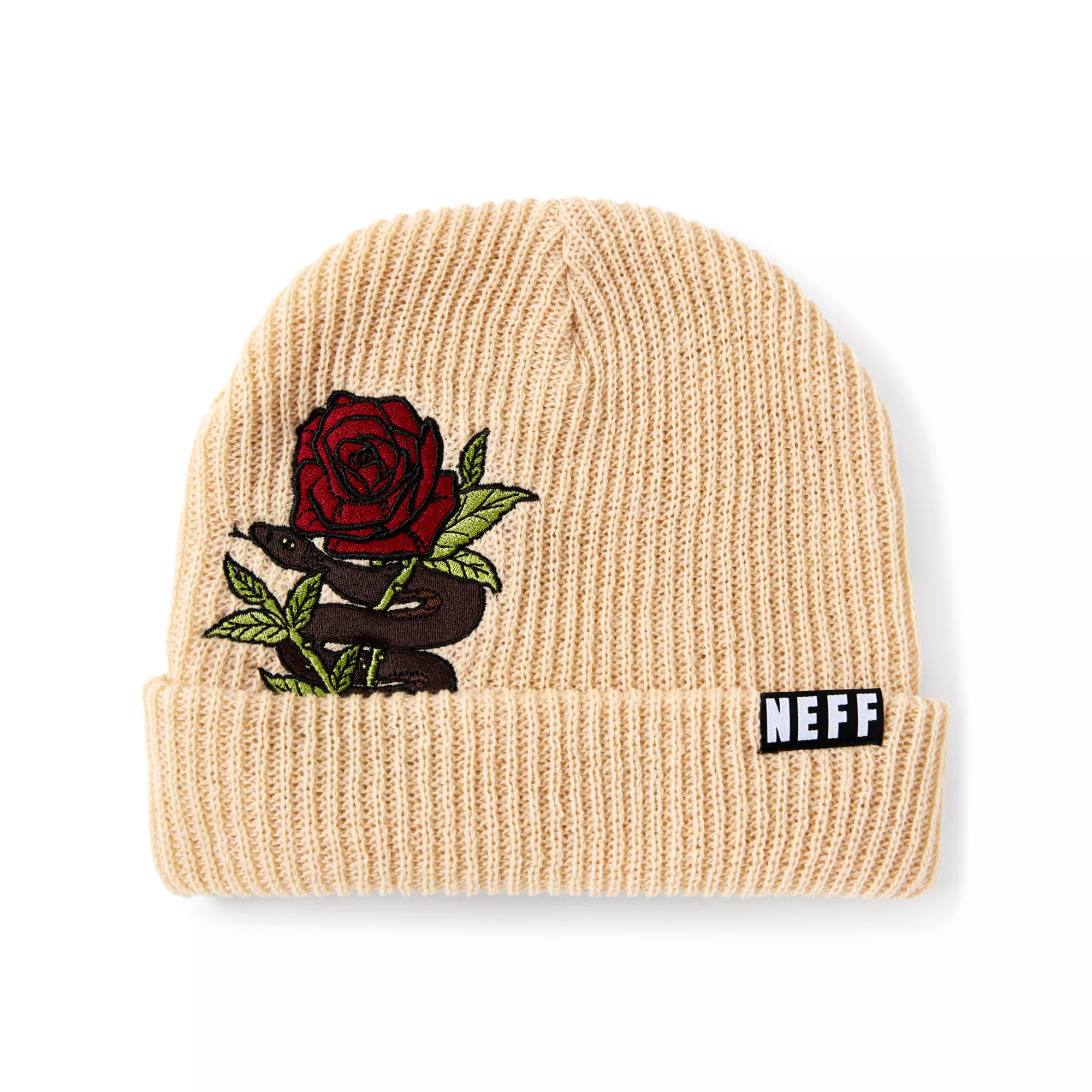 Snake Rose Cuff Beanie Hat - Neff at Spencer's