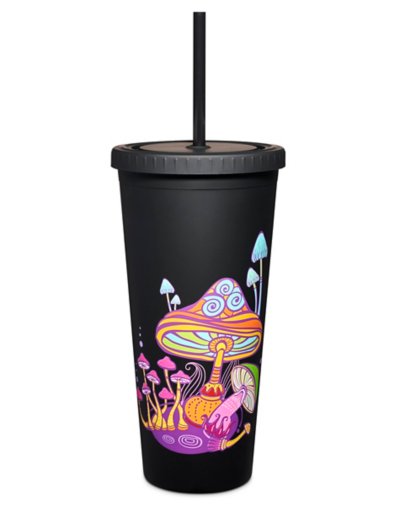 Mushroom Cup with Straw - oz