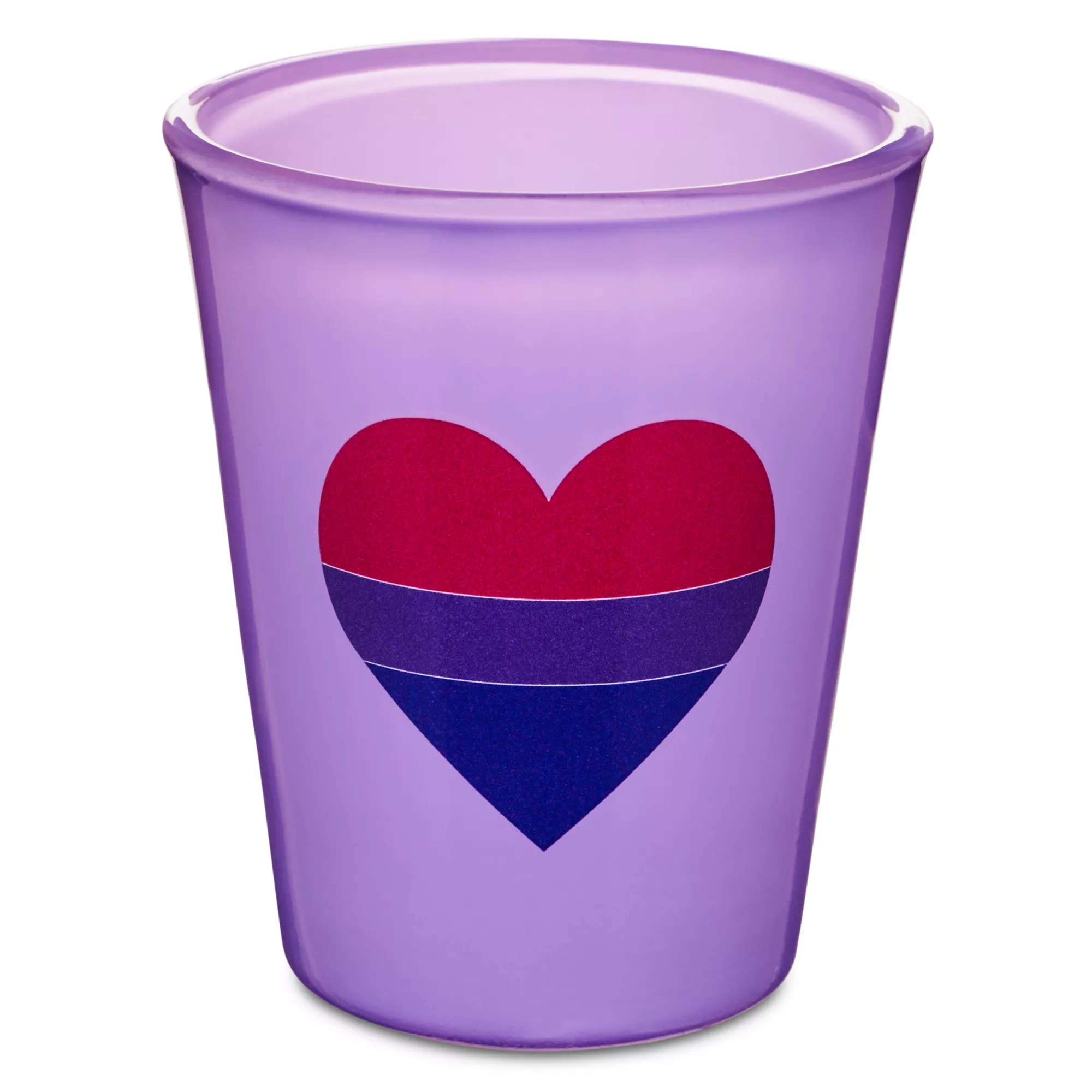 Bisexual Heart Shot Glass - 2 oz.
