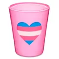 Trans Pride Heart Shot Glass - 2 oz. at Spencer's