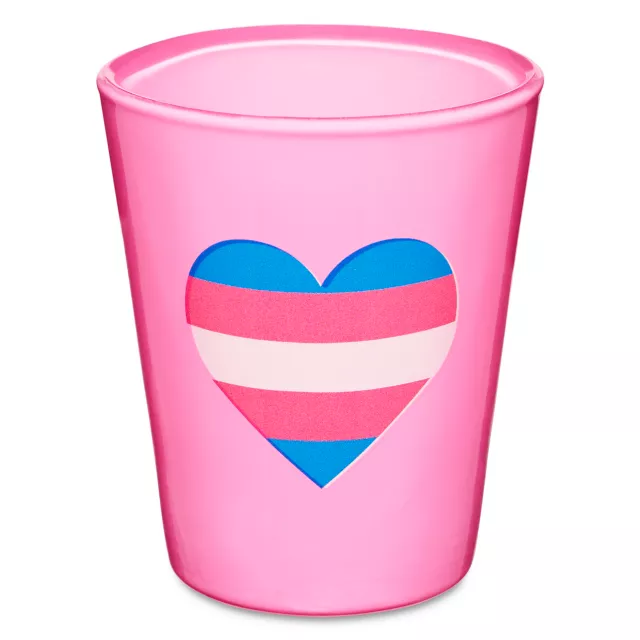 Trans Pride Heart Shot Glass - 2 oz. at Spencer's
