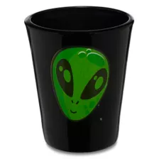 Alien Face Shot Glass - 2 oz. at Spencer's