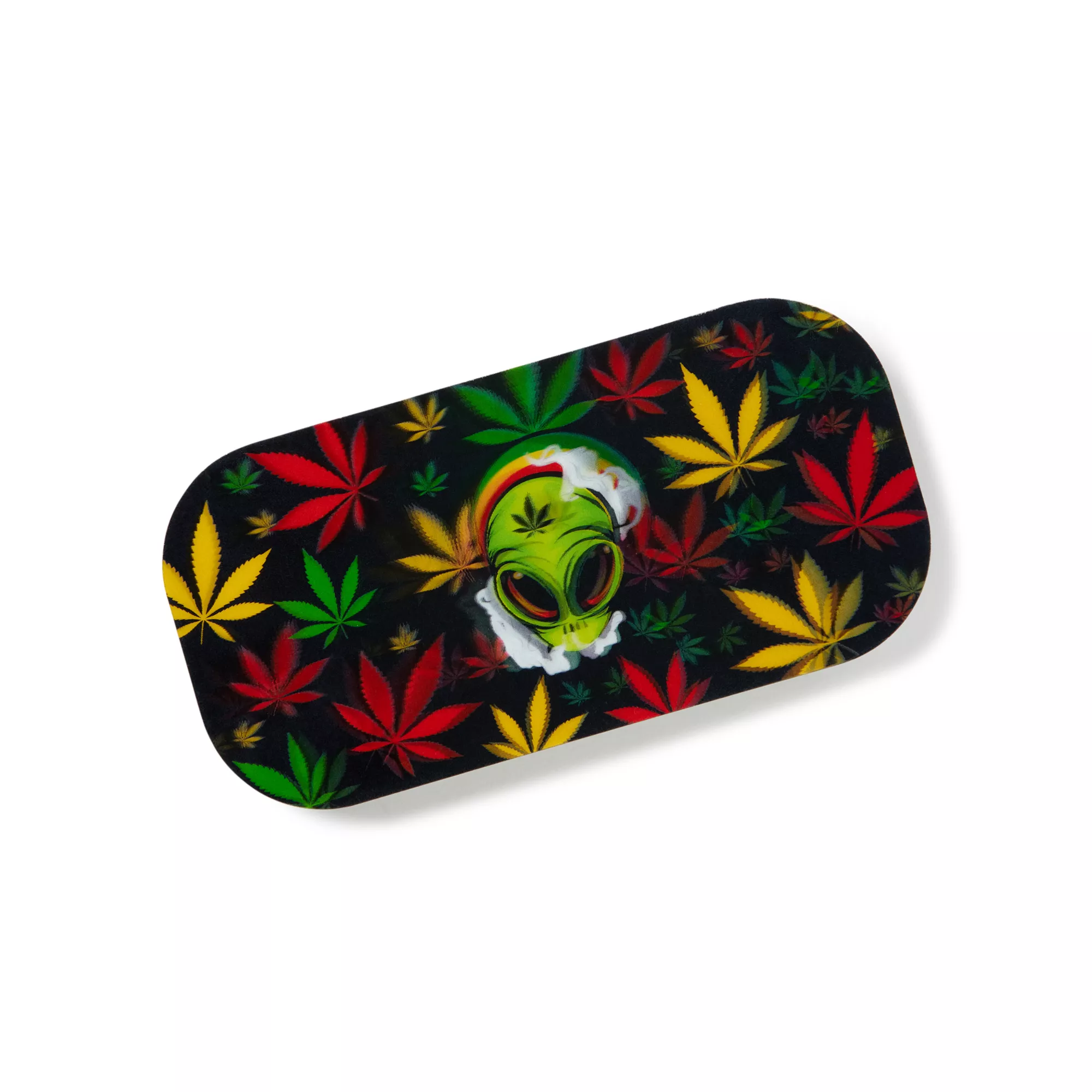 Rasta Weed Leaf Alien Tray at Spencer's