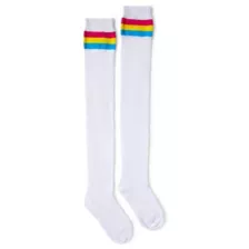 Pansexual Pride Stripe Knee High Socks at Spencer's