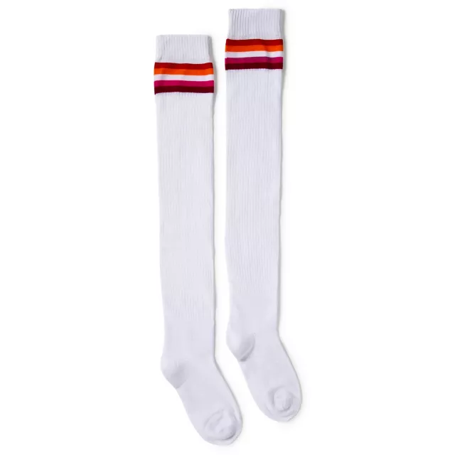 Lesbian Pride Stripe Knee High Socks Spencers