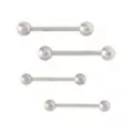 Multi-Pack Titanium Barbells 2 Pairs - 14 - 16 Gauge at Spencer's