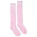 White Stripe Pink Knee High Socks at Spencer's