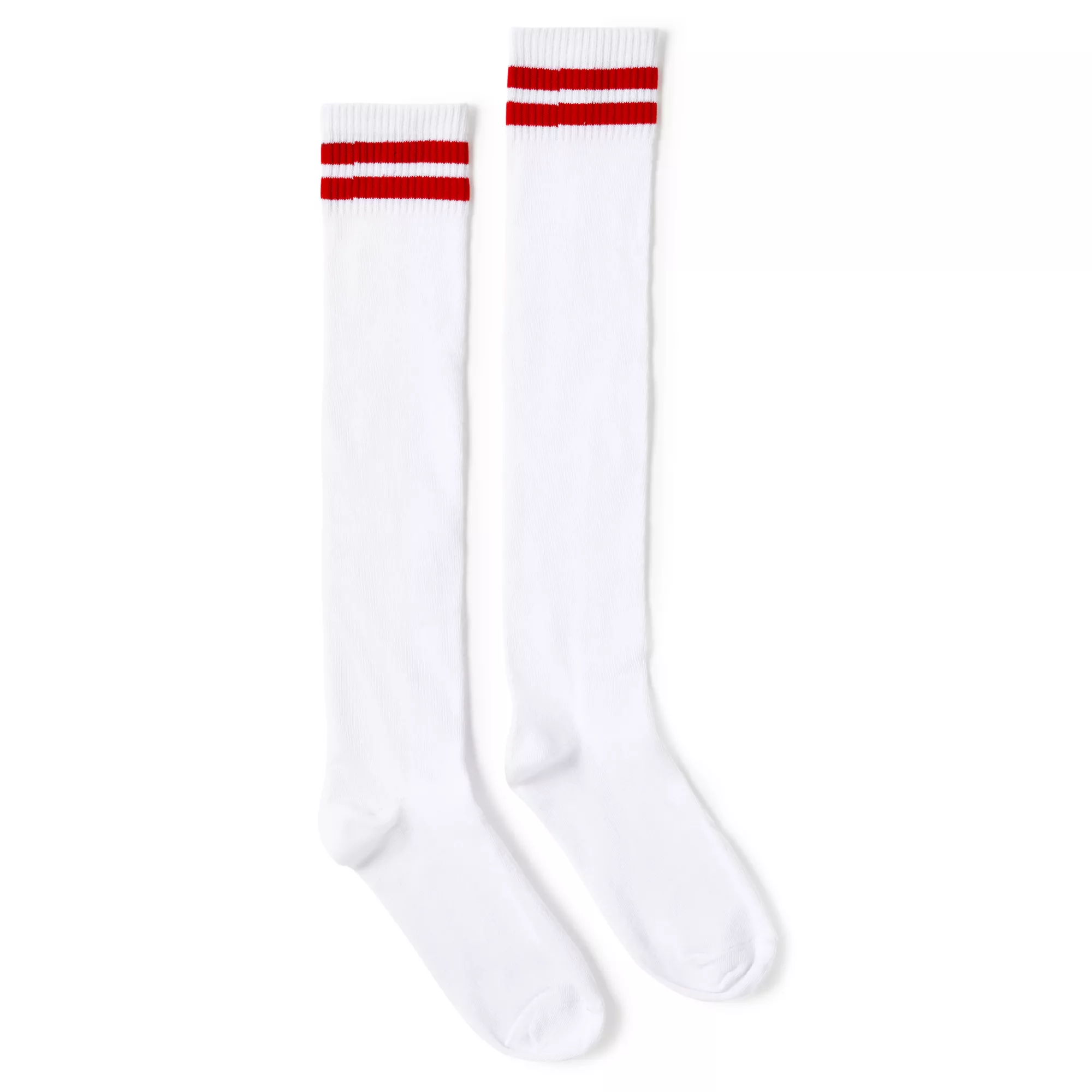 Red Stripe Knee High Socks at Spencer's