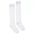 Pink Double Stripe Knee High Socks at Spencer's