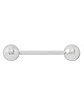Multi-Pack White Barbell with Extra Assorted Balls 9 Pack - 14 Gauge