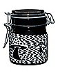 Black and White 3D Mushroom Checkered Stash Jar - 5 oz.