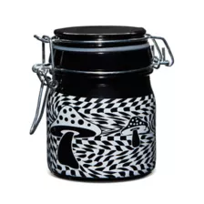 Black and White 3D Mushroom Checkered Stash Jar - 5 oz. at Spencer's