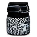 Black and White 3D Mushroom Checkered Stash Jar - 5 oz. at Spencer's