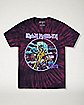 Tie Dye Killers T Shirt - Iron Maiden