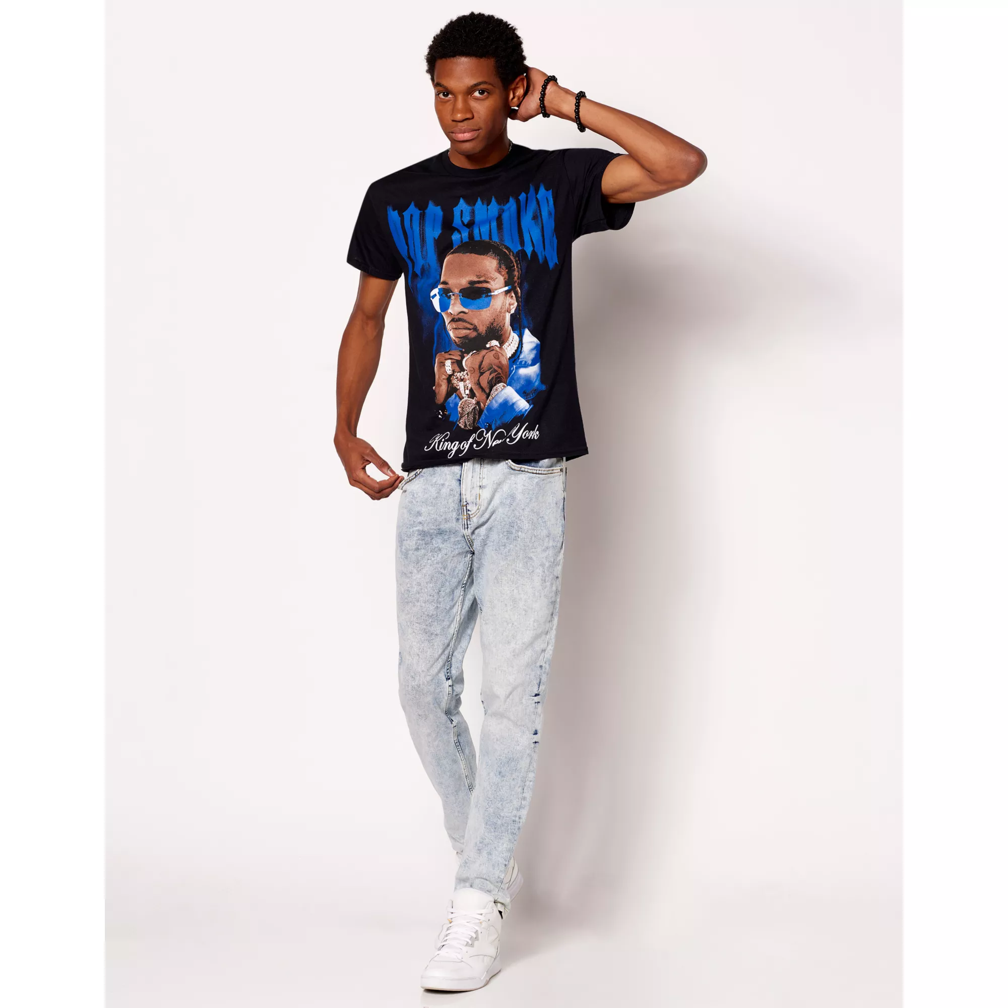 King of New York Pop Smoke T Shirt at Spencer's