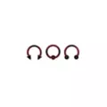 Multi-Pack Red and Black Ombre Septum Rings 3 Pack at Spencer's