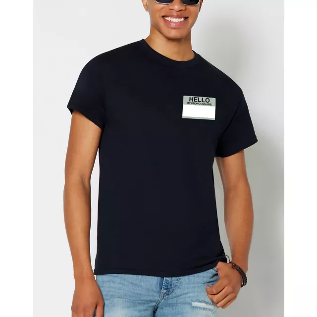 Hello Pronouns T Shirt at Spencer's