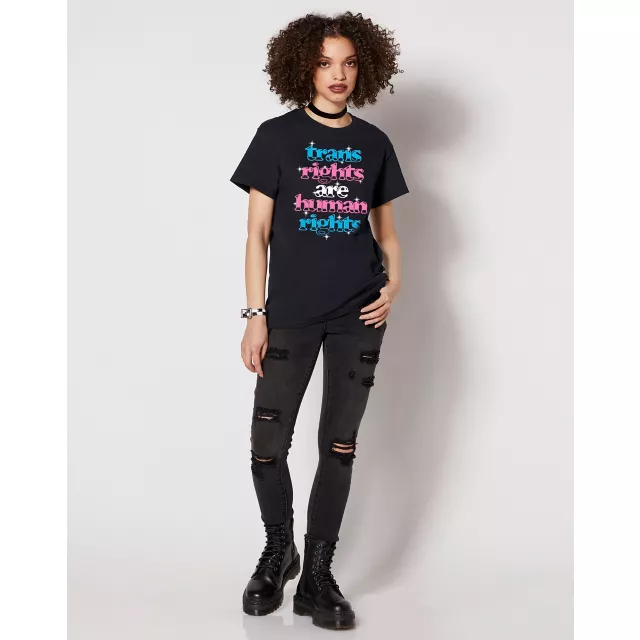 Trans Rights Are Human Rights T Shirt at Spencer's