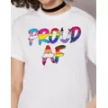 Proud AF Pride T Shirt at Spencer's