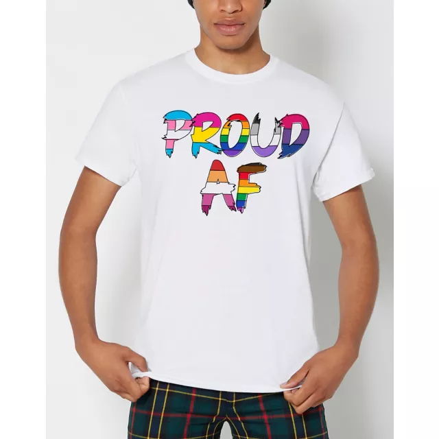 Proud AF Pride T Shirt at Spencer's