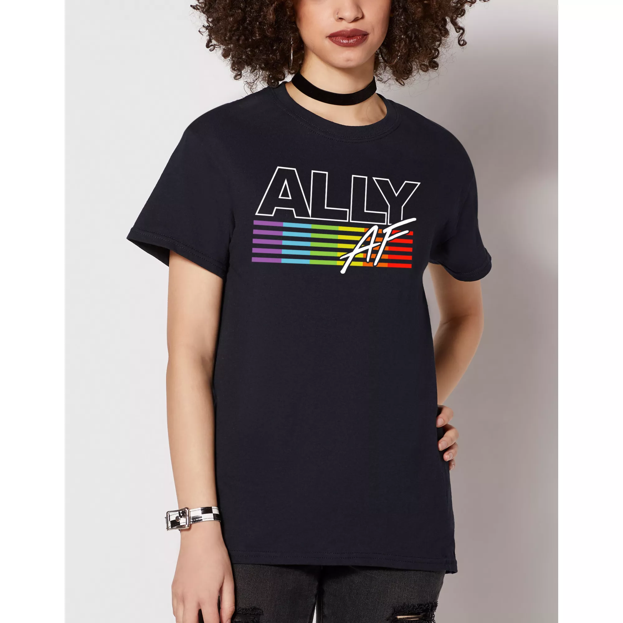 Pride Ally AF T Shirt at Spencer's