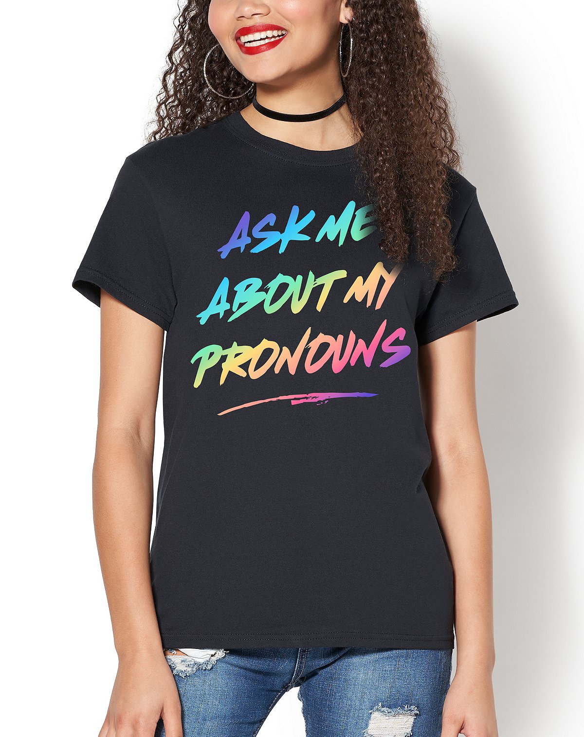 Ask Me About My Pronouns T Shirt