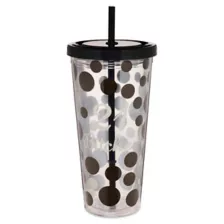 Polka Dot 21 Bitches Cup with Straw - 20 oz. at Spencer's
