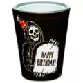 Grim Reaper Happy Birthday Shot Glass - 2 oz. at Spencer's