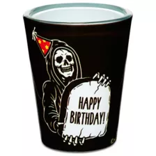 Grim Reaper Happy Birthday Shot Glass - 2 oz. at Spencer's