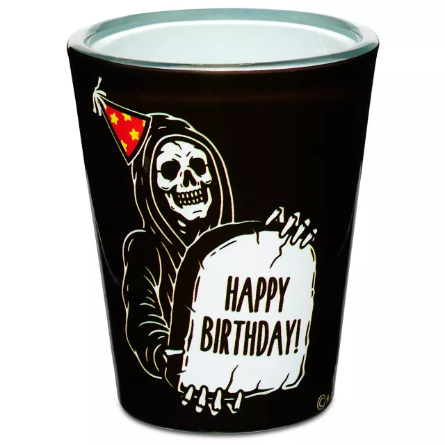Grim Reaper Happy Birthday Shot Glass - 2 oz. at Spencer's