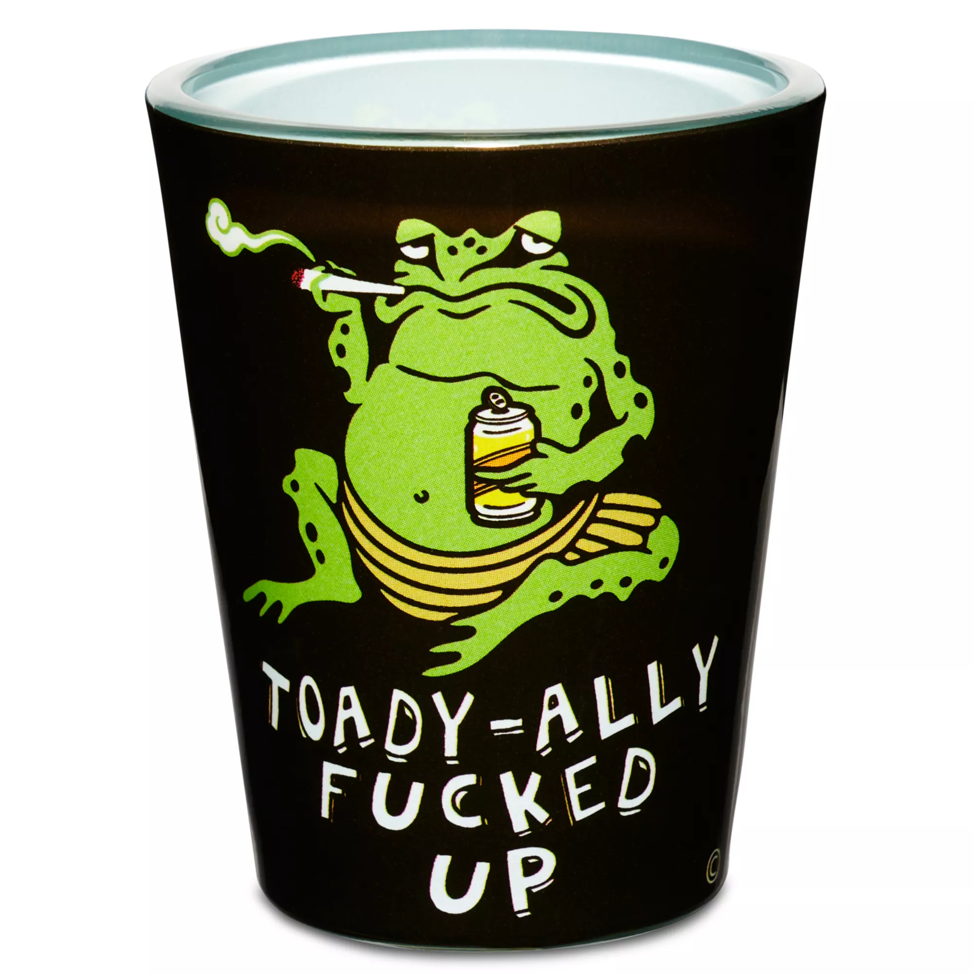 Toadally F'd Up Shot Glass - 1.5 oz. at Spencer's