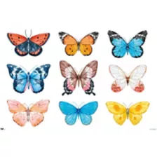 Watercolor Butterflies Poster at Spencer's