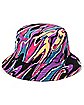 Retro Rainbow Marble Bucket Hat - Neff