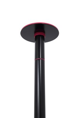 Stationary Black Chrome Stripper Pole