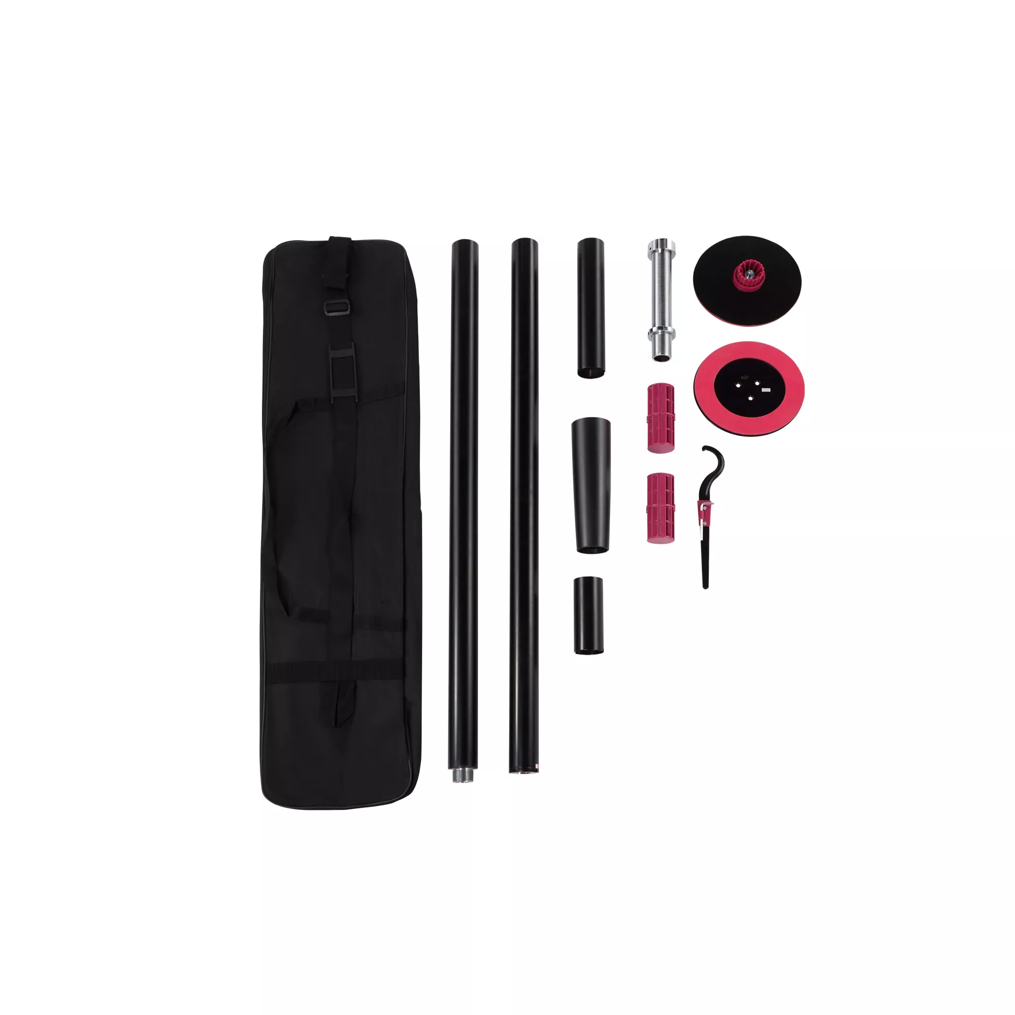 Stationary Black Chrome Stripper Pole at Spencer's