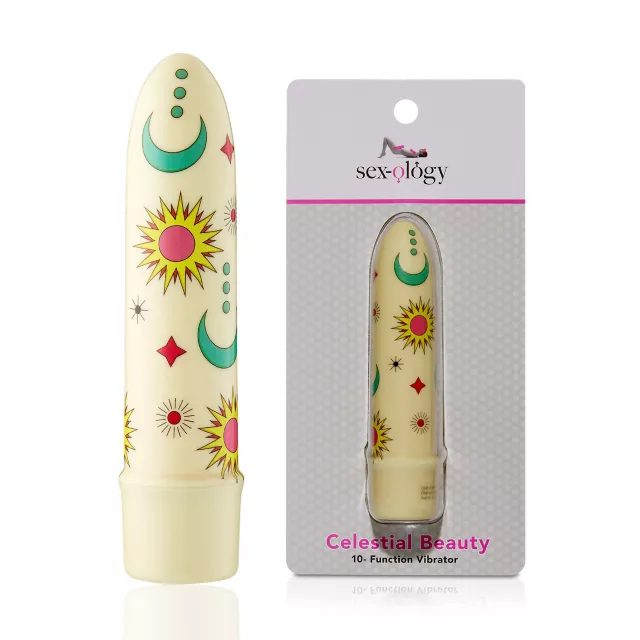 Celestial Beauty 10-Function Waterproof Bullet Vibrator 5.3 Inch - Sexology at Spencer's