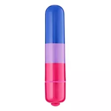 Bisexual Pride 10-Function Waterproof XL Bullet Vibrator 3.25 Inch - Sexology at Spencer's