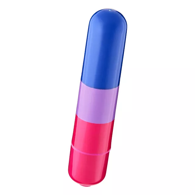 Bisexual Pride 10-Function Waterproof XL Bullet Vibrator 3.25 Inch - Sexology at Spencer's