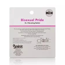 Bisexual Pride 10-Function Waterproof XL Bullet Vibrator 3.25 Inch - Sexology at Spencer's