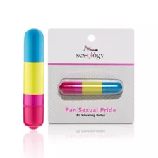 Pansexual Pride Multi-Function XL Bullet Vibrator 3.25 Inch - Sexology at Spencer's