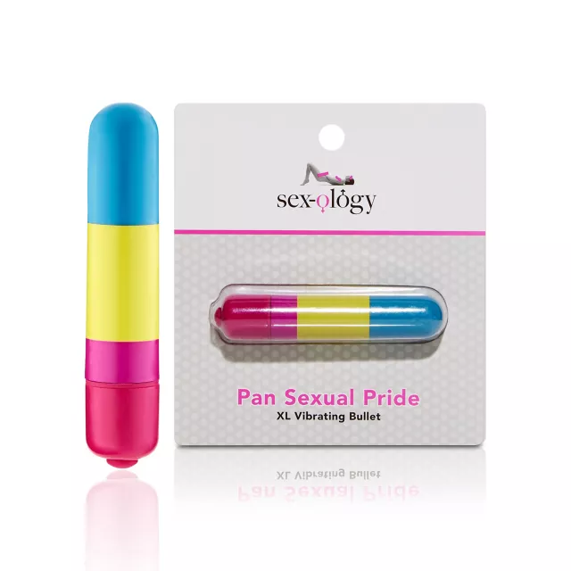Pansexual Pride Multi-Function XL Bullet Vibrator 3.25 Inch - Sexology at Spencer's