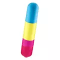 Pansexual Pride Multi-Function XL Bullet Vibrator 3.25 Inch - Sexology at Spencer's