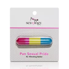 Pansexual Pride Multi-Function XL Bullet Vibrator 3.25 Inch - Sexology at Spencer's