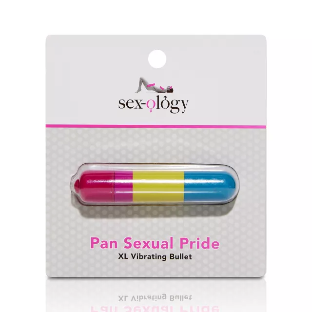 Pansexual Pride Multi Function Xl Bullet Vibrator 3 25 Inch Sexology