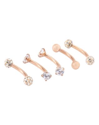 Titanium Lip Eyebrow Rings Spencer s
