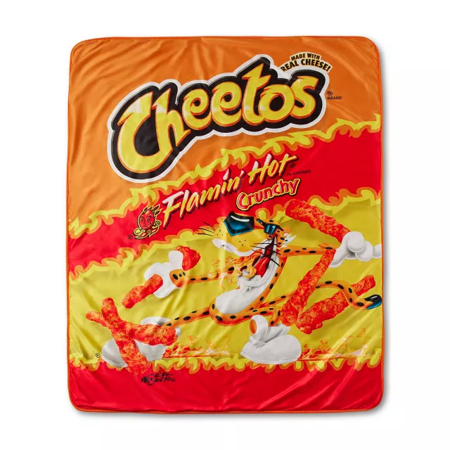 Flamin' Hot Cheetos Sherpa Fleece Blanket at Spencer's