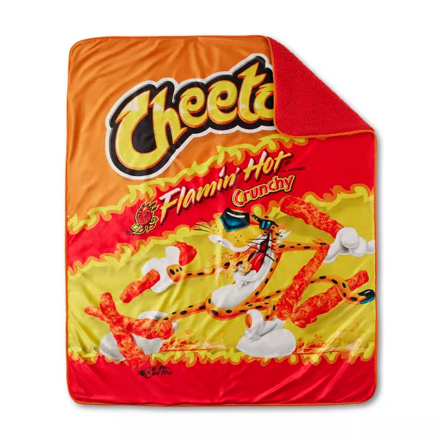 Flamin' Hot Cheetos Sherpa Fleece Blanket at Spencer's