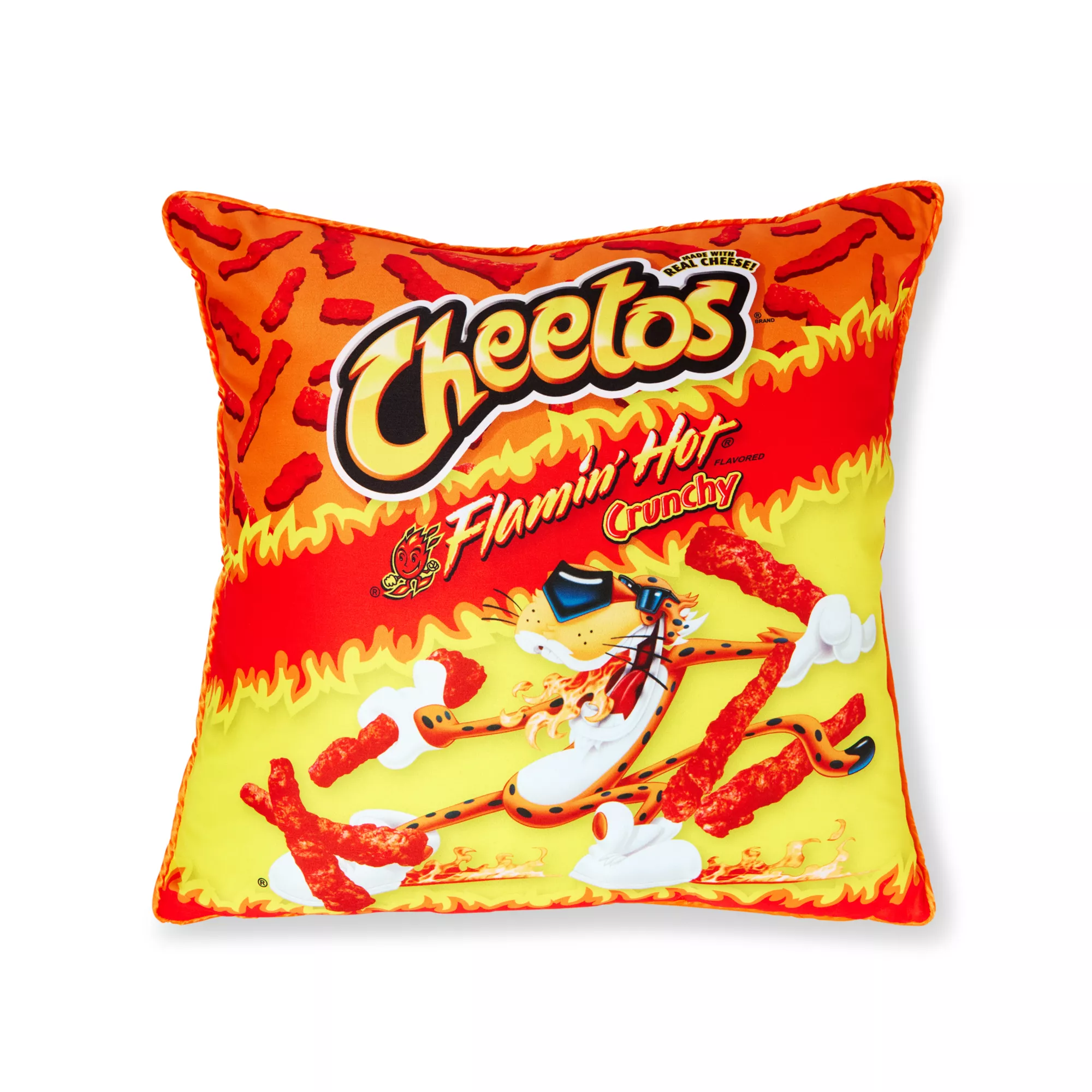 Square Flamin' Hot Cheetos Pillow at Spencer's
