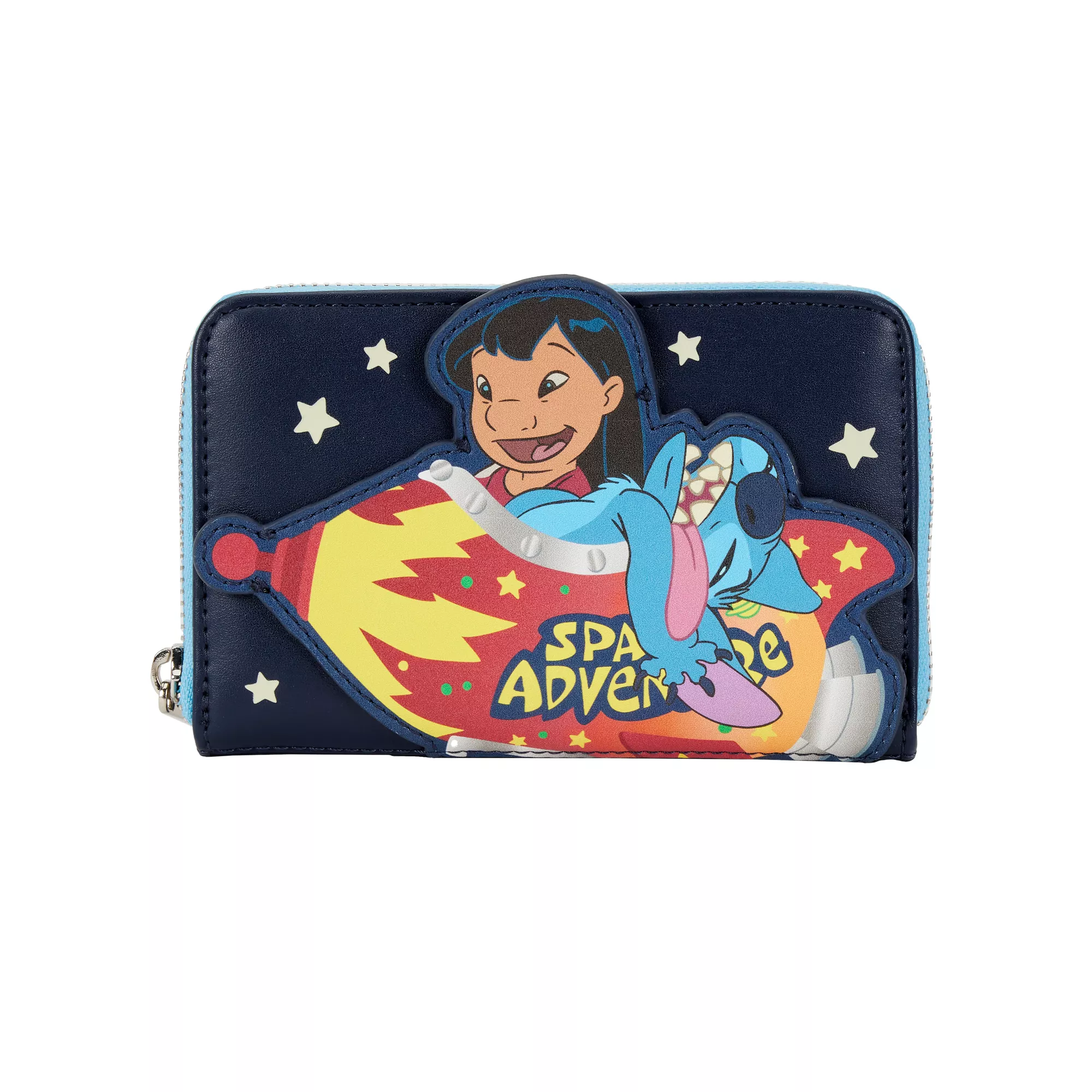 Loungefly Glow in the Dark Space Adventure Zip Wallet - Lilo & Stitch at Spencer's